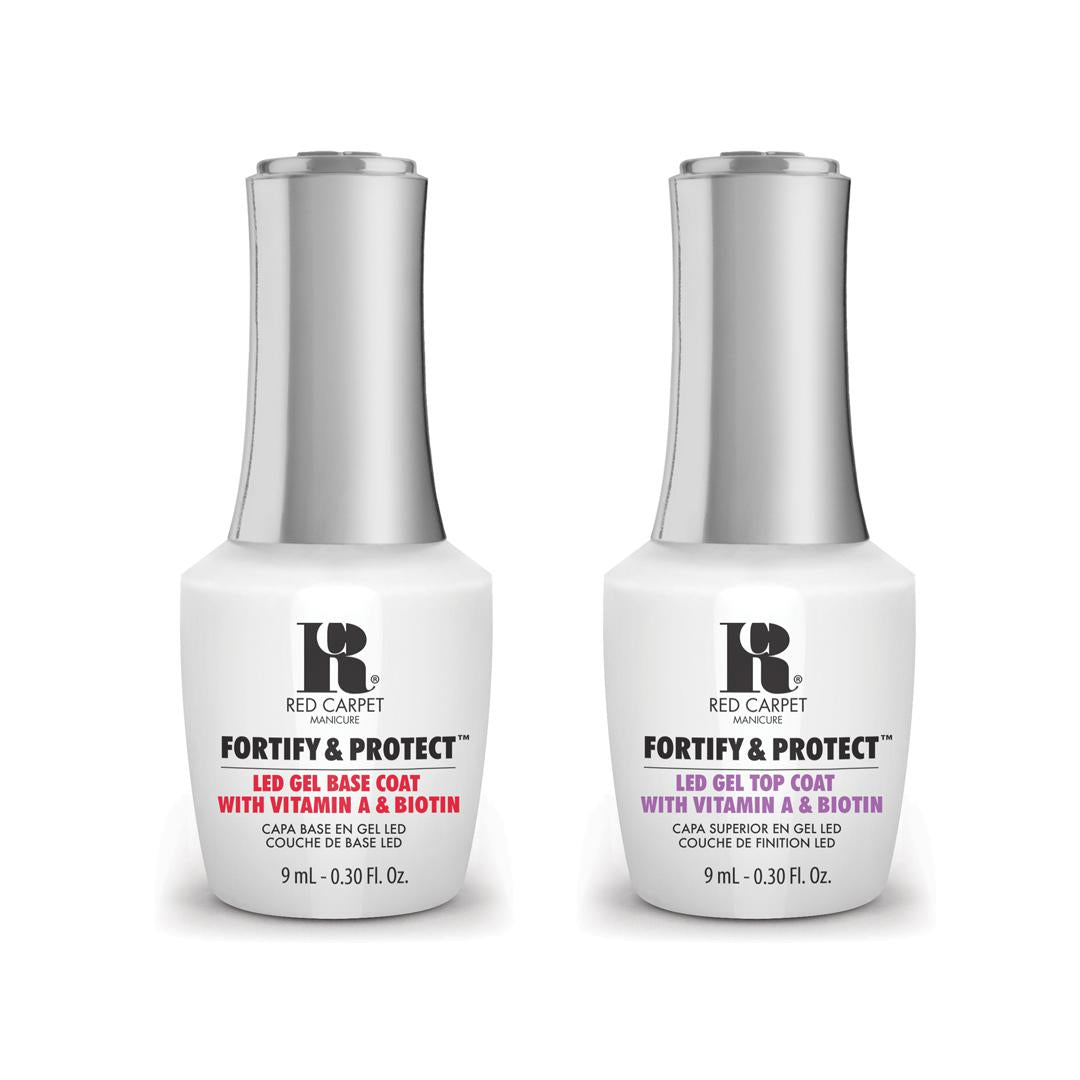 Red Carpet Manicure - Fortify & Protect Combo - Top & Base Coat 0.3 oz