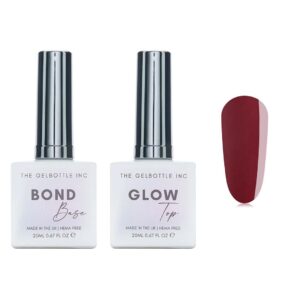 The GelBottle Inc - Gel Combo - Bond Base, Glow Top & Hema-Free Paint - After Dark