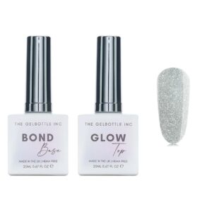 The GelBottle Inc - Gel Combo - Bond Base, Glow Top & Hema-Free Paint - Blinding Lights