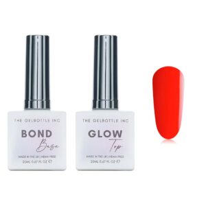 The GelBottle Inc - Gel Combo - Bond Base, Glow Top & Hema-Free Paint - Candy