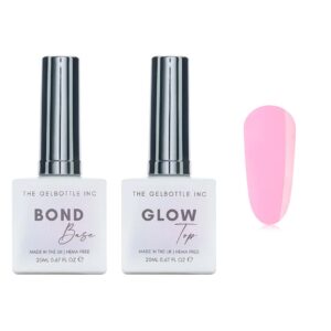 The GelBottle Inc - Gel Combo - Bond Base, Glow Top & Hema-Free Paint - Carries Cosmo