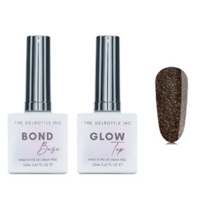 The GelBottle Inc - Gel Combo - Bond Base, Glow Top & Hema-Free Paint - Last Night