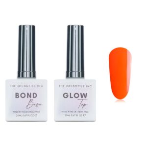 The GelBottle Inc - Gel Combo - Bond Base, Glow Top & Hema-Free Paint - Mimosa
