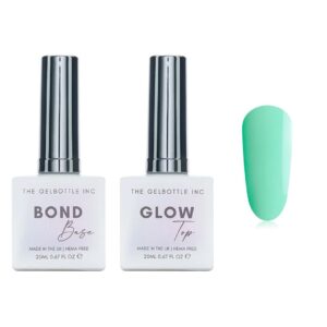 The GelBottle Inc - Gel Combo - Bond Base, Glow Top &  Hema-Free Paint - Mint