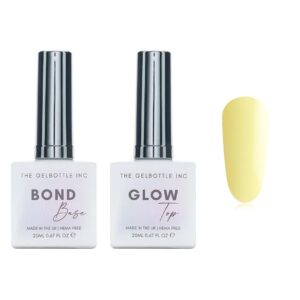 The GelBottle Inc - Gel Combo - Bond Base, Glow Top & Hema-Free Paint - Queen Bee