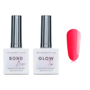 The GelBottle Inc - Gel Combo - Bond Base, Glow Top & Hema-Free Paint - Water Lily