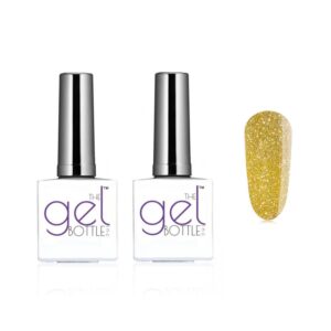 The GelBottle Inc - Gel Combo - Rubber Base, Extreme Shine Top & Goldie