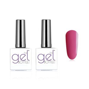 The GelBottle Inc - Gel Combo - Rubber Base, Extreme Shine Top & Raspberry