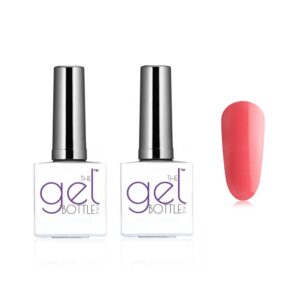 The GelBottle Inc - Gel Combo - Rubber Base, Extreme Shine Top & Rhubarb