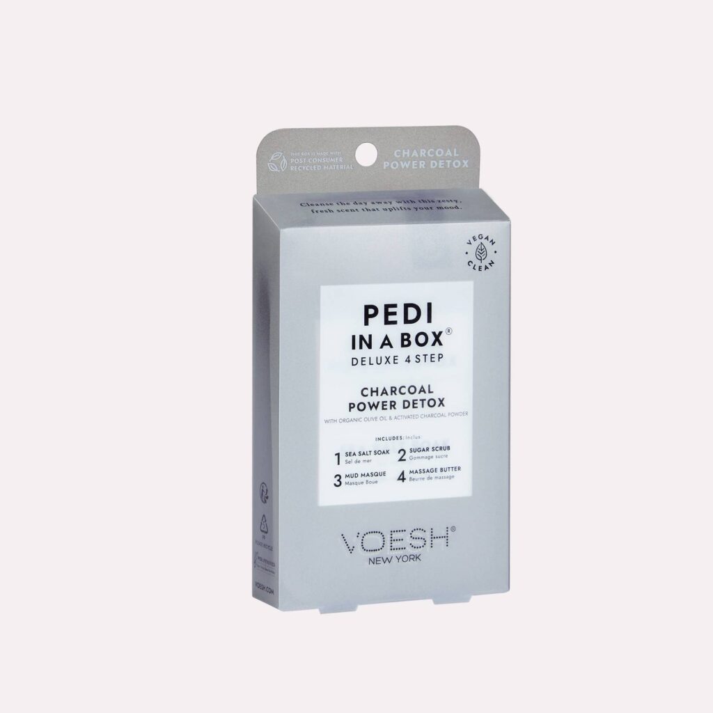 Voesh - Pedi in a Box Deluxe 4 Step - Charcoal Detox
