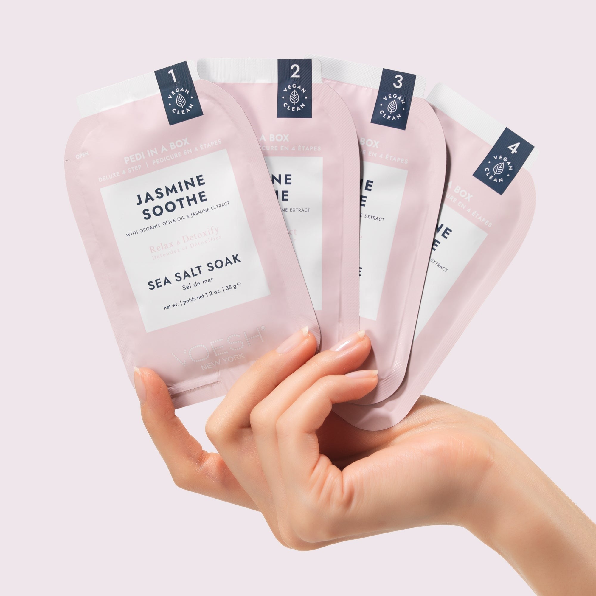 Voesh - Pedi in a Box Deluxe 4 Step - Jasmine Soothe - Image 4