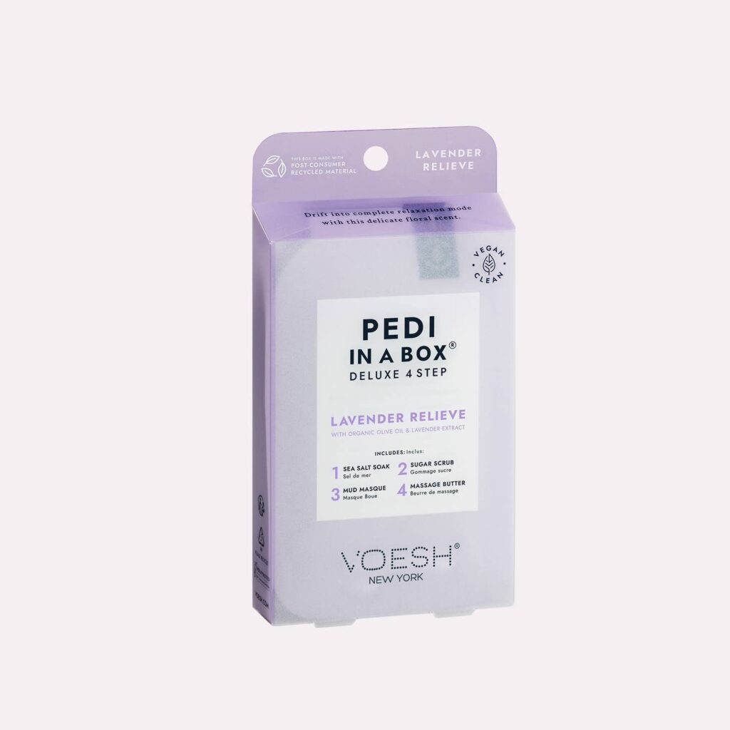 Voesh - Pedi in a Box Deluxe 4 Step - Lavender Relieve
