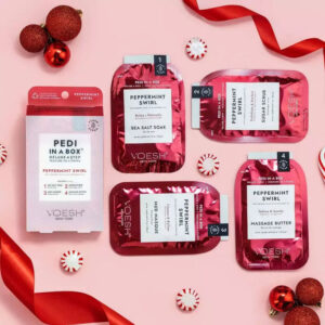 Voesh - Pedi in a Box Deluxe 4 Step - Peppermint Swirl