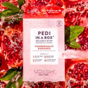 Voesh - Pedi in a Box Deluxe 4 Step - Pomegranate