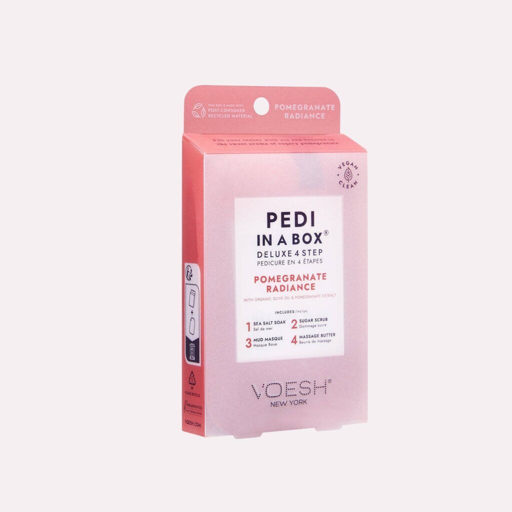 Voesh - Pedi in a Box Deluxe 4 Step - Pomegranate
