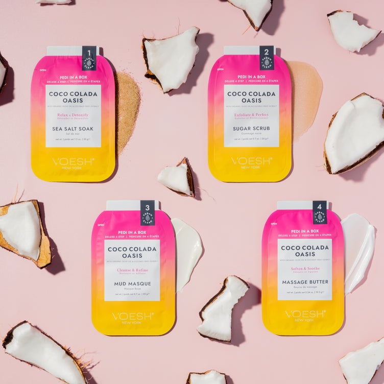 Voesh - Pedi in a Box Deluxe 4 Step - Coco Colada Oasis Trio - Image 3