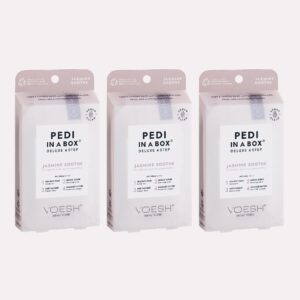 Voesh - Pedi in a Box Deluxe 4 Step - Jasmine Soothe Trio