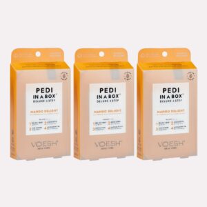 Voesh - Pedi in a Box Deluxe 4 Step - Mango Delight Trio