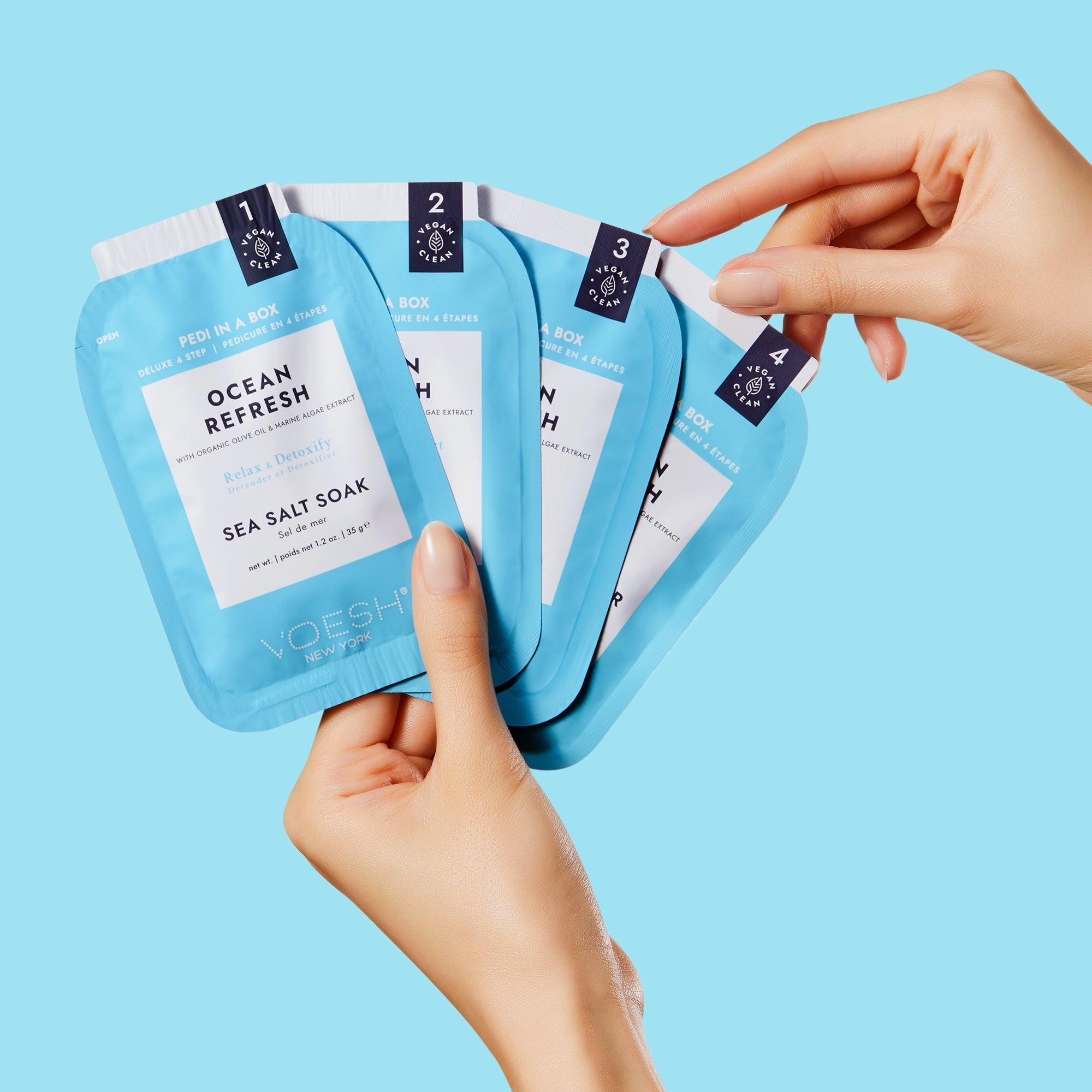 Voesh - Pedi in a Box Deluxe 4 Step - Ocean Refresh Trio - Image 4